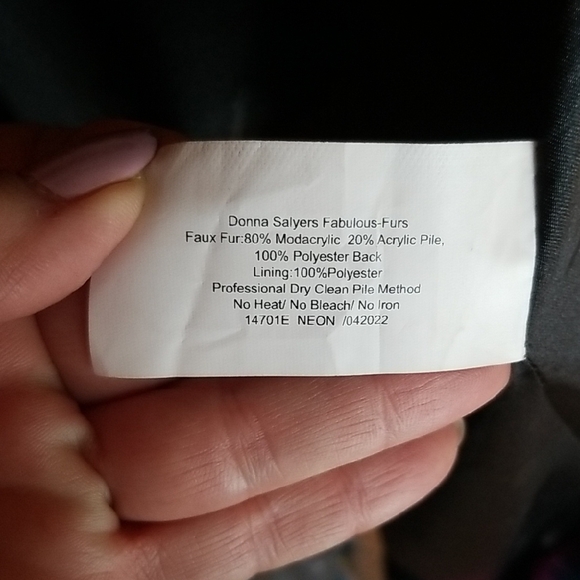 Multicolor Faux Fur Coat - Picture 5 of 6